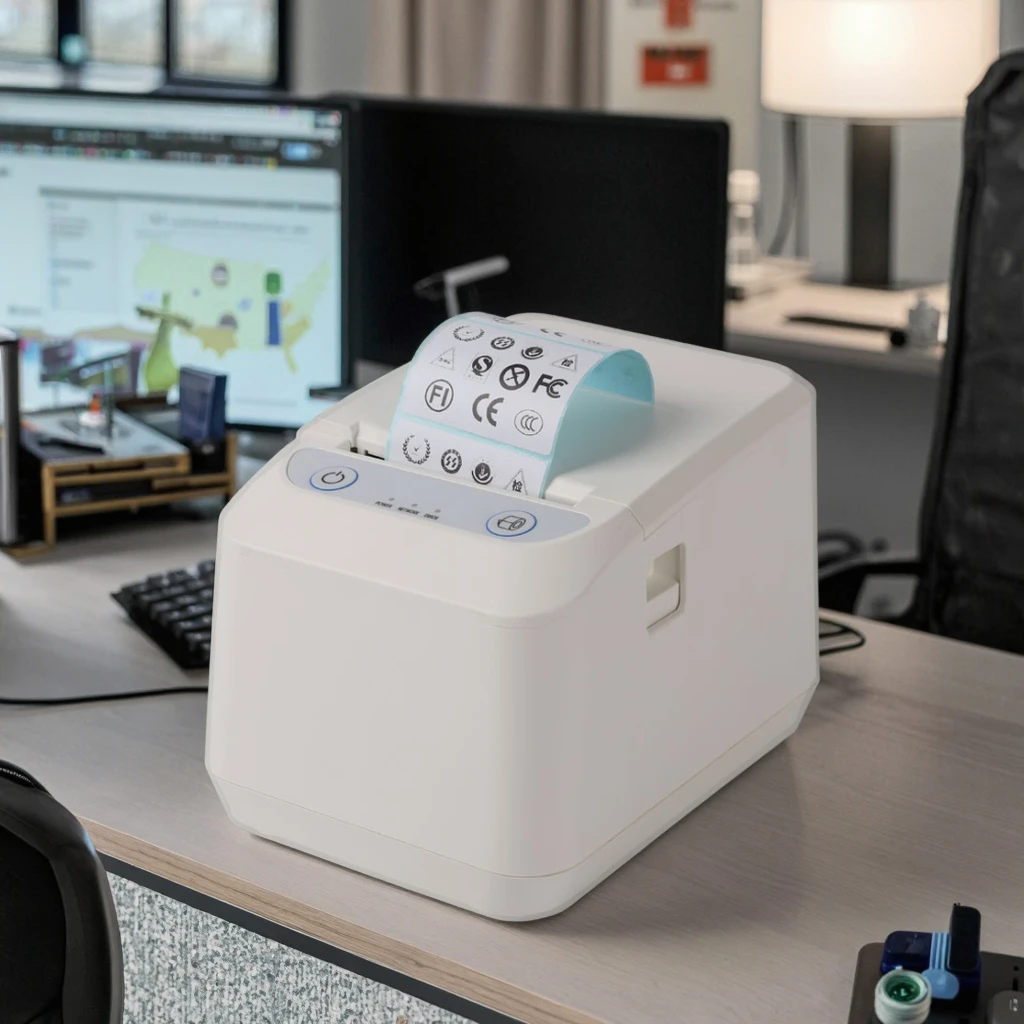 ATV&UTVCloud Printing Cheap Thermal Printer for Label White Appearance 80mm Support LOGO Print