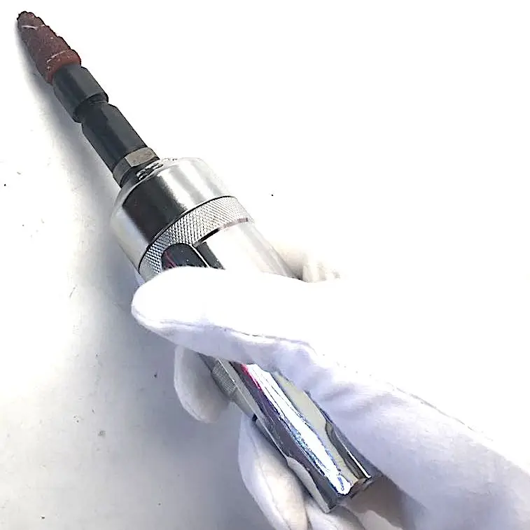 Pneumatic Straight Grinders With Rotary Polishing Bits Round in Cross-section Perfect for Polishing Holes and Curved Surfaces