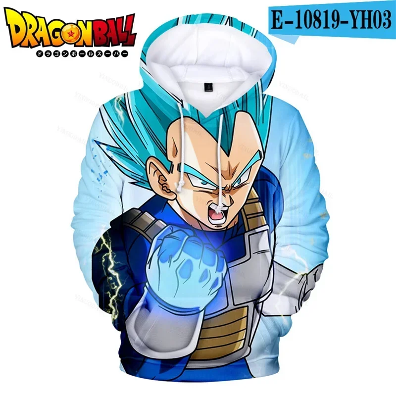 Dragon Ball Z bluzy ciepłe bluzy Vegeta Son Goku ponadgabarytowe Hitto ZENO Super Saiyan mężczyźni osobowość odzież wierzchnia płaszcz