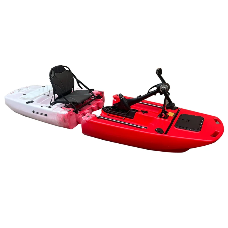 Factory Customized Modular Propeller Kayak Fishing Canoe Rowing Boat Detachable Pedal Kayak With 360 Swivel Seat