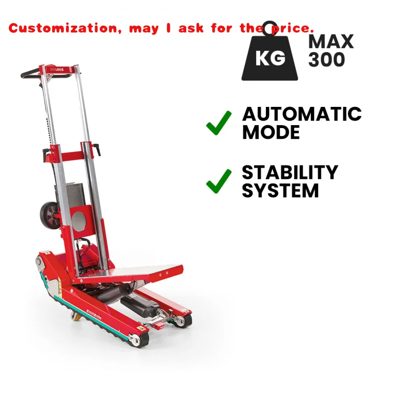 custom.ZONZINI Domino Stair Climber AGM Battery Powered Load Stabilization Heavy Material Transport 300 kg Capacity Mad