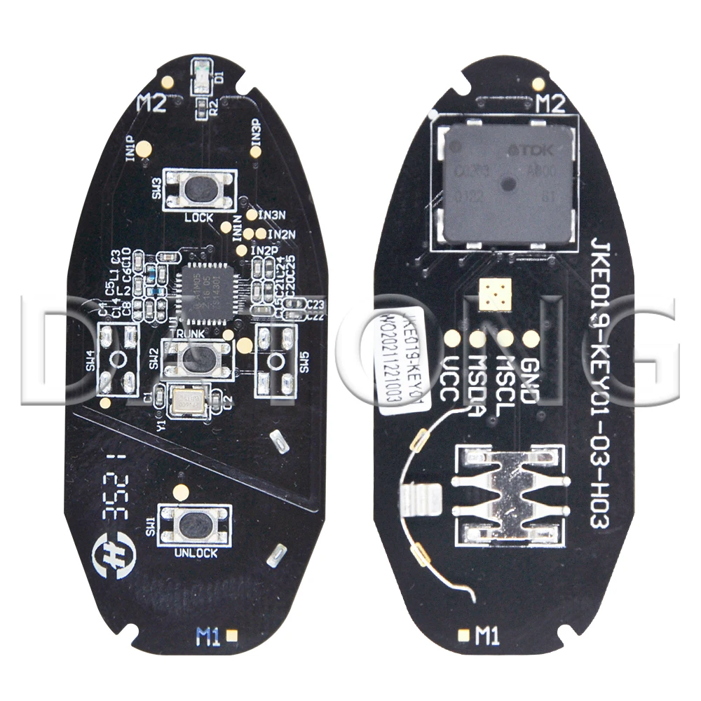 DR Original ID46/4A Chip 433MHz Promixity Car Remote Control Key For FAW BESTUNE T33 T55 T77 Pro T99