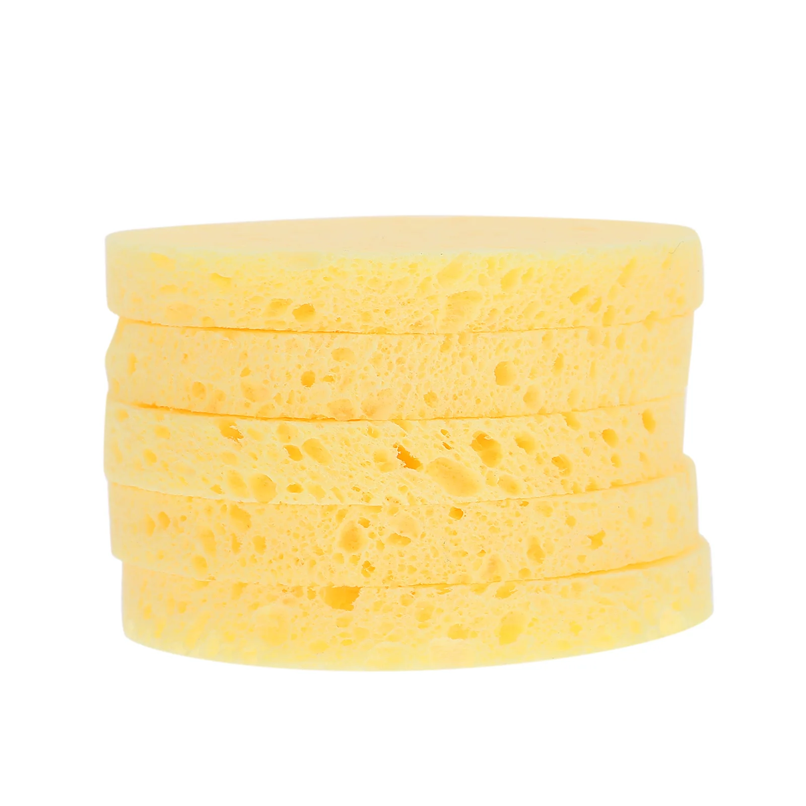 

25pcs Crab Humidity Sponges 60x8mm Beige Circular for Habitat Aquarium Supplies Water Dish Practical MultiPurpose Pet