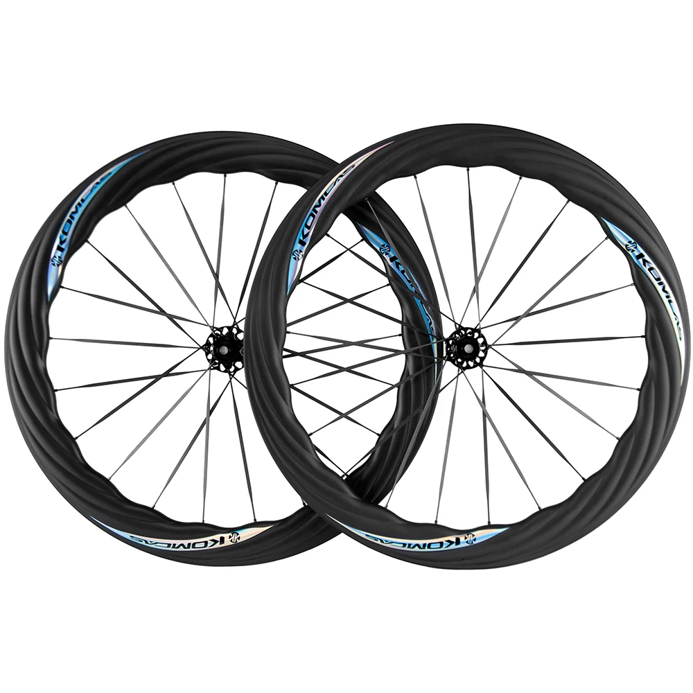 Komcas MUSCLE muscle wheel carbon fiber wave wheelset disc brake road bike riding Carbon 700c Wheelset