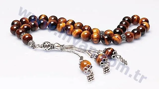 IQRAH Tiger Eye Stone Rosary (925 carat Silver)