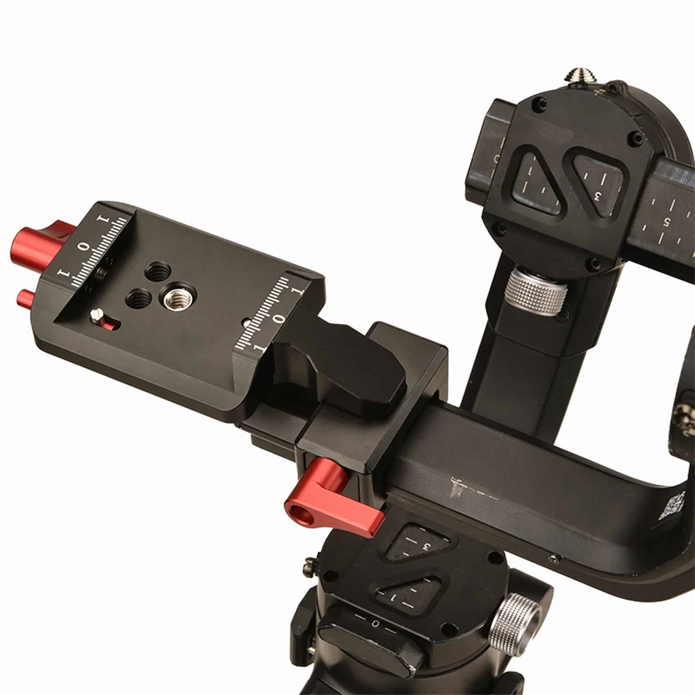 แผ่นยึดราง NATO รางยึด1/4เย็น "3/8" อะแดปเตอร์แนวตั้งสำหรับ DJI RS2 RSC2 RS3 Pro RS3อุปกรณ์ส่วนประกอบแนวตั้ง