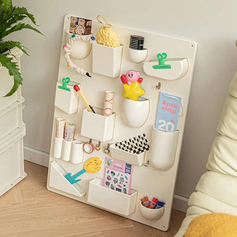 

Wall Storage Rack Holder with Different Shapes Size Hooks Clips Offices Kitchens Organizer Workshops Bathrooms Bedroom Decor