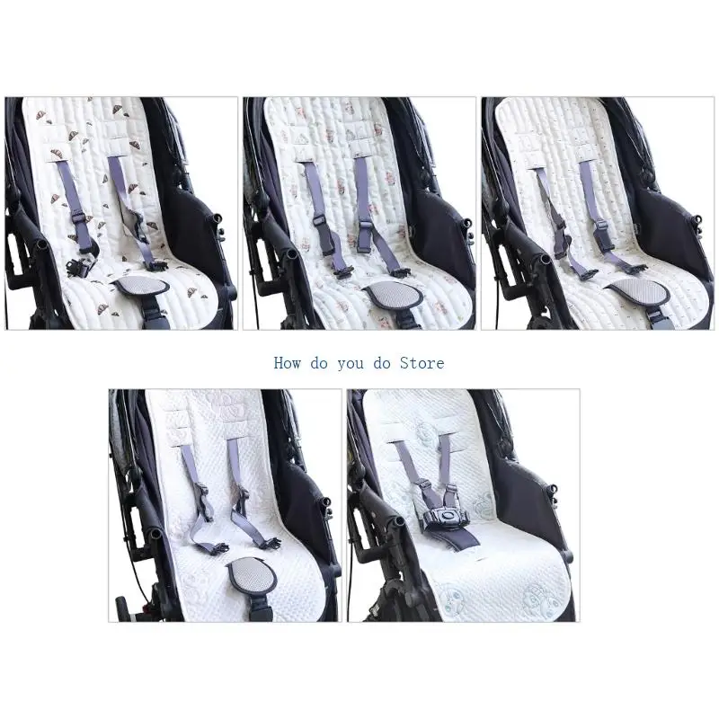 

19QF Double Sided Baby Strollers Mat Nonslip Design Soft Comfortable Cushion Daily