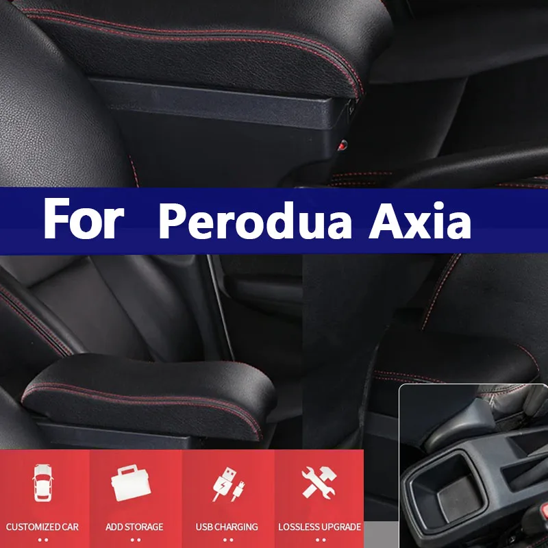 

For Perodua Axia Armrest For Toyota Agya Car Armrest For Toyota Wigo Interior Armrest Storage Box 2023 2024 Car Accessories