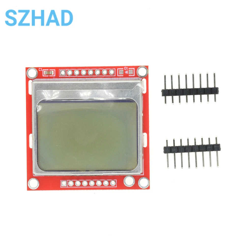 Smart Electronics LCD Module Display Monitor Blue Backlight Adapter PCB 84*48 84x84 Lcd 5110 Nokia 5110 Screen