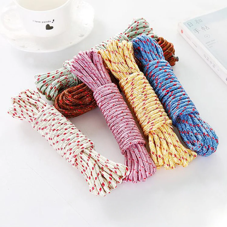 10M Thickened Drying Rope Nylon Non-slip Windproof Clothesline Clothes Drying Outdoor Sun Quilt Rope