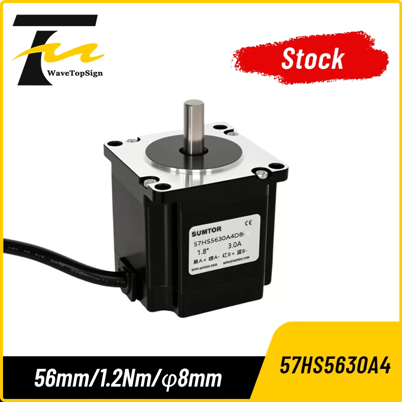 NEMA23 57HS5630A4 Stepper Motor 56mm 1.2Nm High Torque 2 Phase 3A Single Shaft Step Motor for CNC Router Laser Engraving Machine