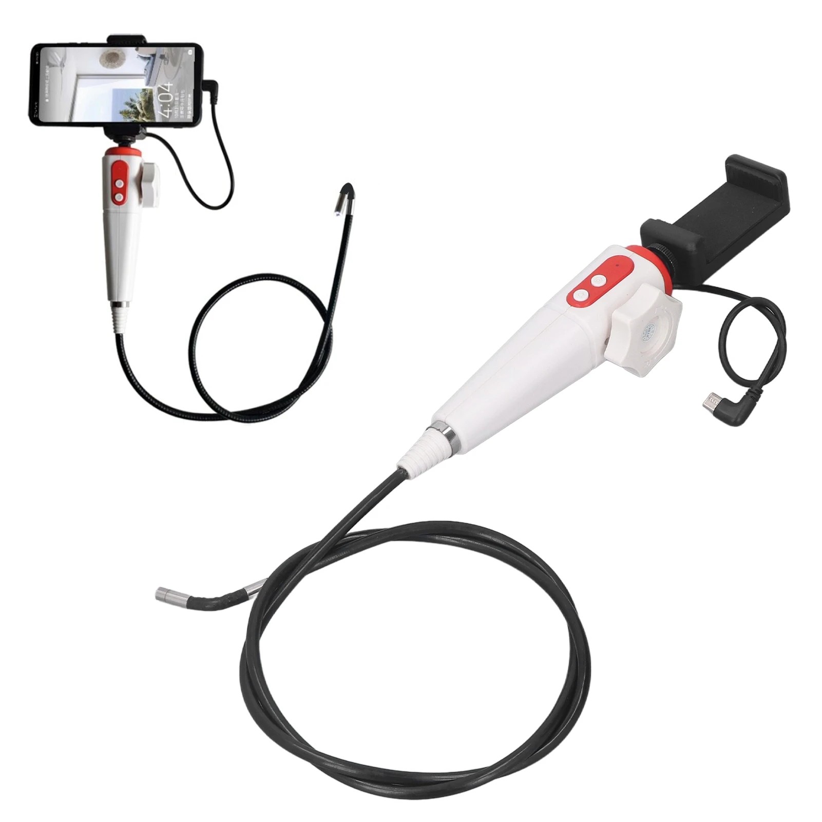 

2 Way Articulating Borescope 180 Degree Handheld HD Industrial Endoscope Inspection Camera Articulating Inspection Camera