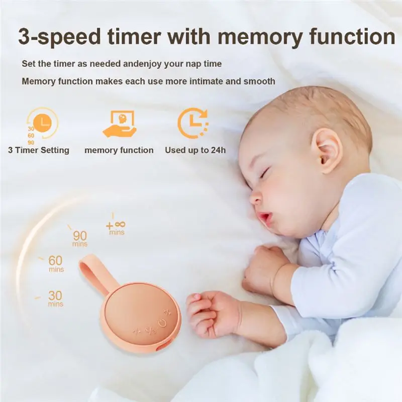 ABJF Sound Machine Whiteness Noise Long-Lasting Battery Timing for Adults Babys Sleep Blue