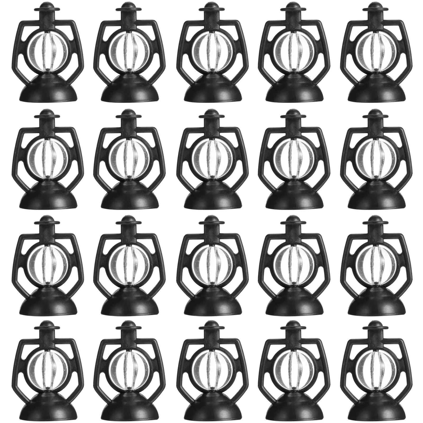 

20 Pcs Outdoor Retro Oil Lamp Pendant Christmas Decoration Decorations Tree Plastic Mini Ornaments