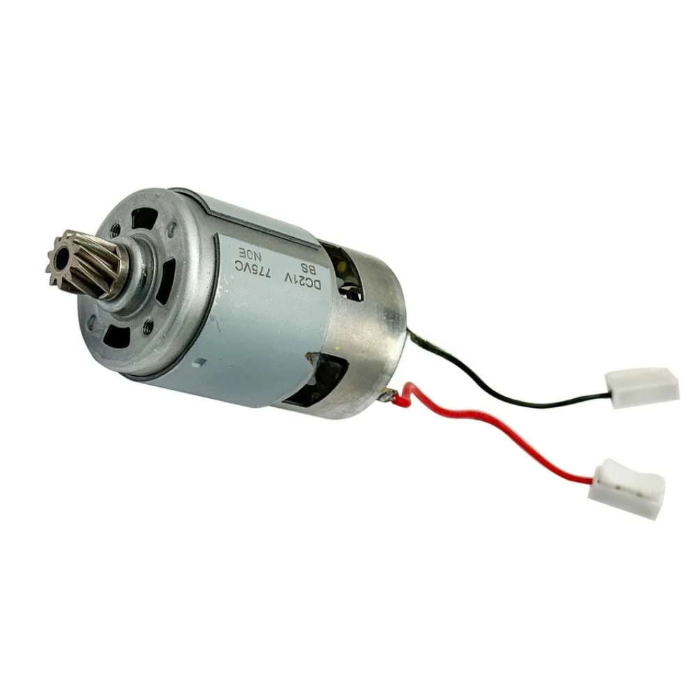 21V Lithium Battery 775 Motor 10 Teeth Gear For Grass Hedge Trimmer Lawn Mower Replacement Part White Metal Tool Accessory
