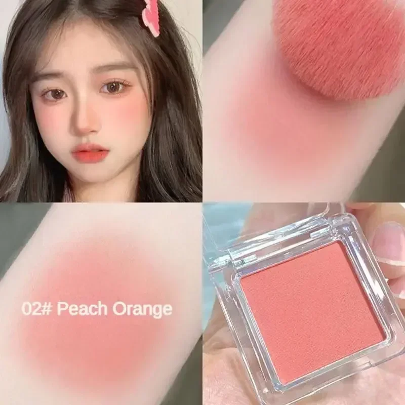 Face Powder Blusher Matte Natural Cheek Tint Brighten Face Waterproof Blush Powder Soft Female Makeup Face Contouring Cosmetics