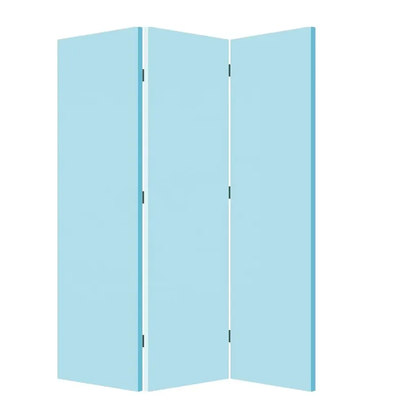 Folding Portable Room Divider Removable Canvas Screen for Living Room Partition