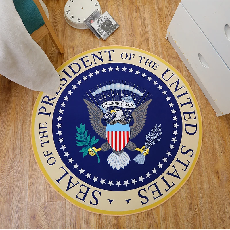 American Eagle Round Carpets In The Bedroom Children Room Rugs for Living Room Chair Mat Floor Mats Area Rug Anti-slip Door Mat