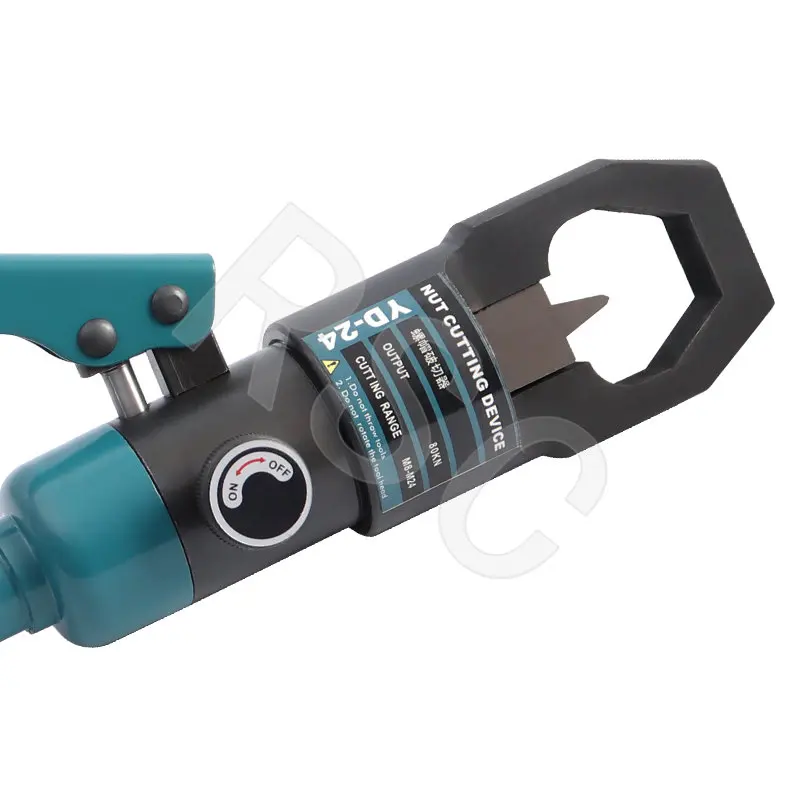 Imagem -02 - Divisor Hidráulico Porca Yd24 Nut Cutter Tool Integral Hidráulica Porca Disjuntor Hidráulico Oxidado Parafuso Porca Cortador com Lâminas Duplas