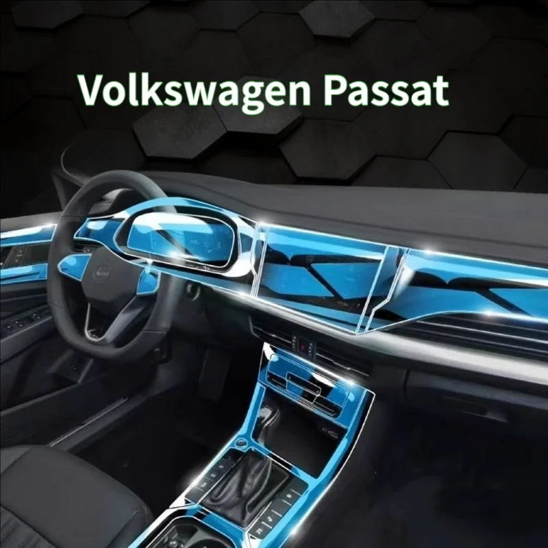 Para Volkswagen Passat 25, película adhesiva de protección interior especial, película adhesiva para consola central, decoración interior del coche