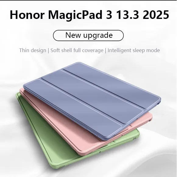 

Leather Case For Honor MagicPad 3 13.3 GT Pro 12.5 Pad 10 9 12.1 GT Pro 12.3 MagicPad 2 GT 11.5 X9a V9 X8a X9 Auto Wake Sleep