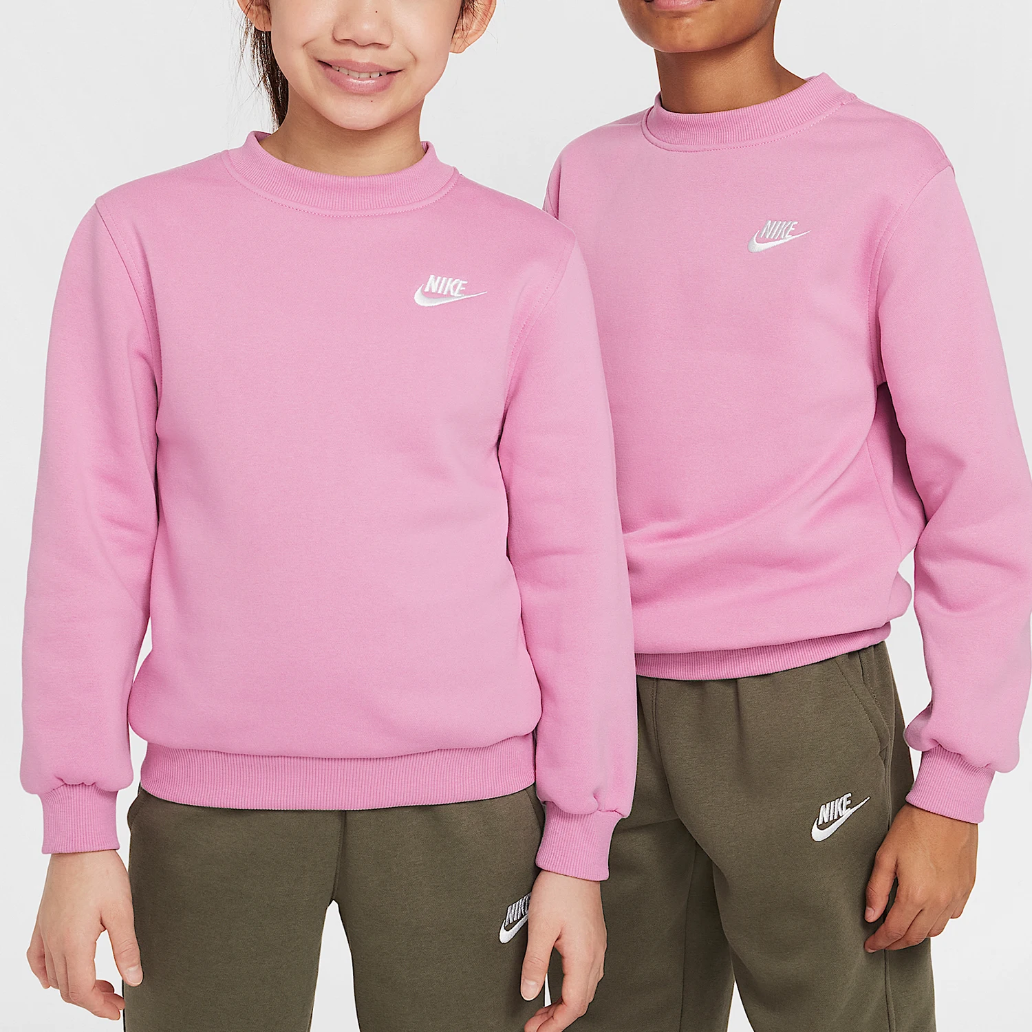 

Официальный весенний новый теплый вязаный повседневный свитшот Nike для больших детей с круглым вырезом FD3006-646