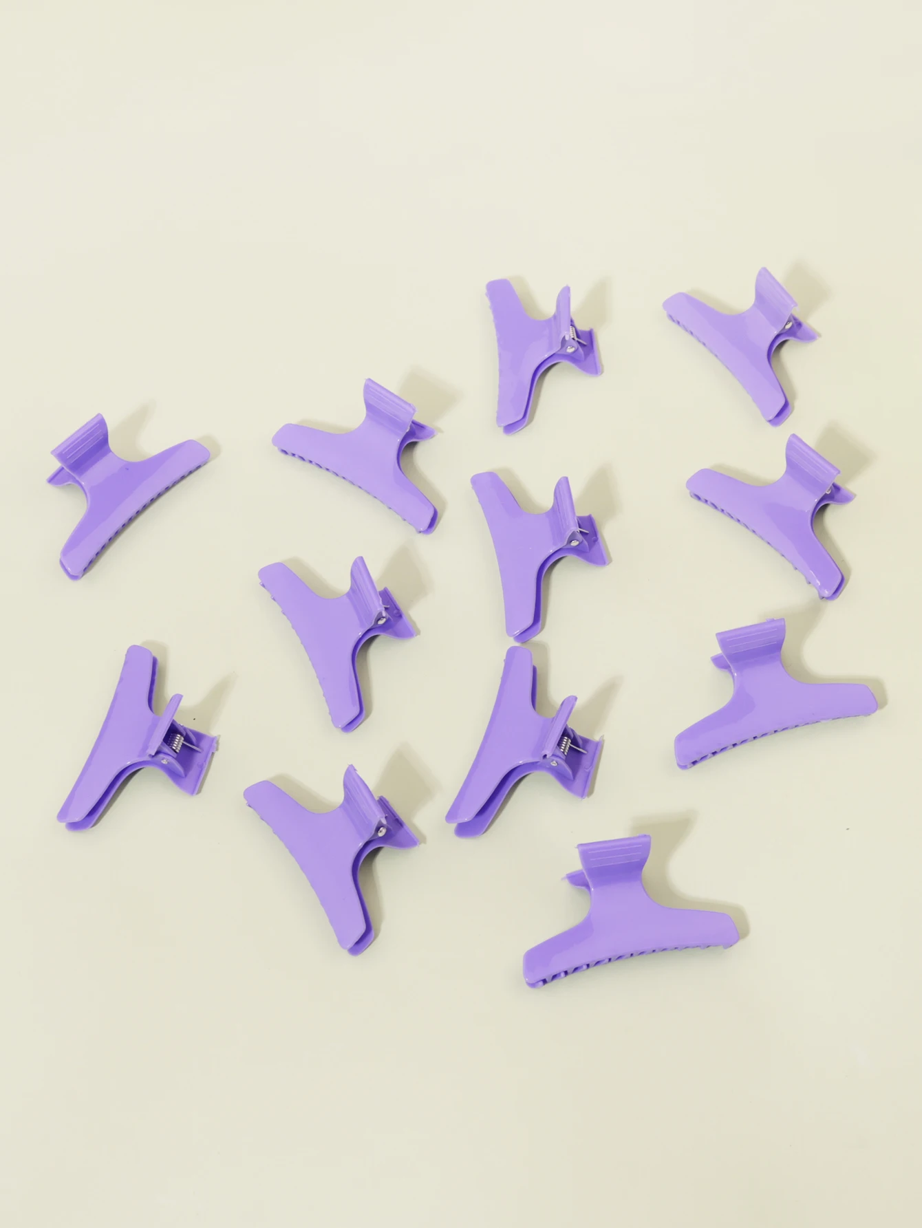 กิ๊บติดผมผีเสื้อเรียบ 12 ชิ้น กิ๊บติดผมผู้หญิงกันลื่น