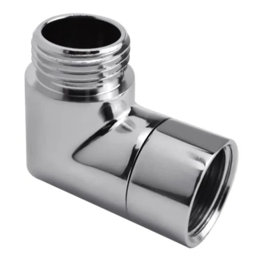G1/2 Connection Shower Head Elbow Adapter Top Spray Adjustable Angle Angle Elbow Adapter Silver 90° 135° Angle