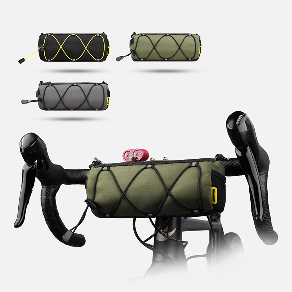 

Rhinowalk Bicycle Front Tube Bag Portable Bike Bag Handlebar Pannier Portable Cylindrical Handlebar Bag Cycling Accessories