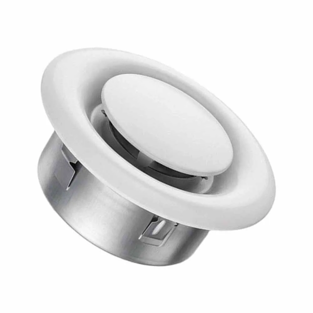 Steel Round Ceiling Air Vent Outlet Cover Designed for HVAC Systems with Flexible Shape for Optimal Airflow Control