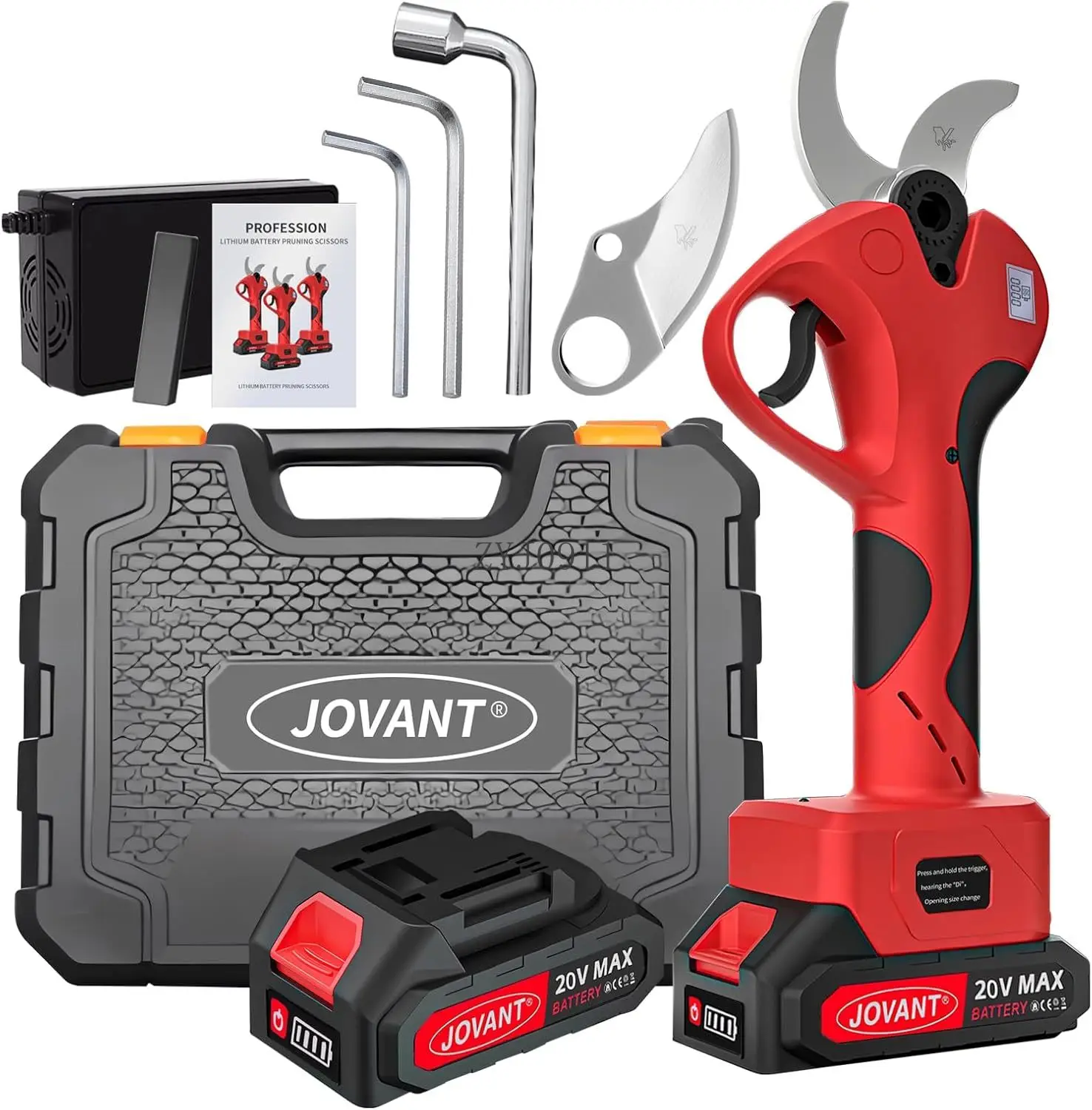 : Cesoie elettriche da potatura, potatrice elettrica 40 mm 1,6 "" Diametro di taglio Potatori elettrici a batteria con