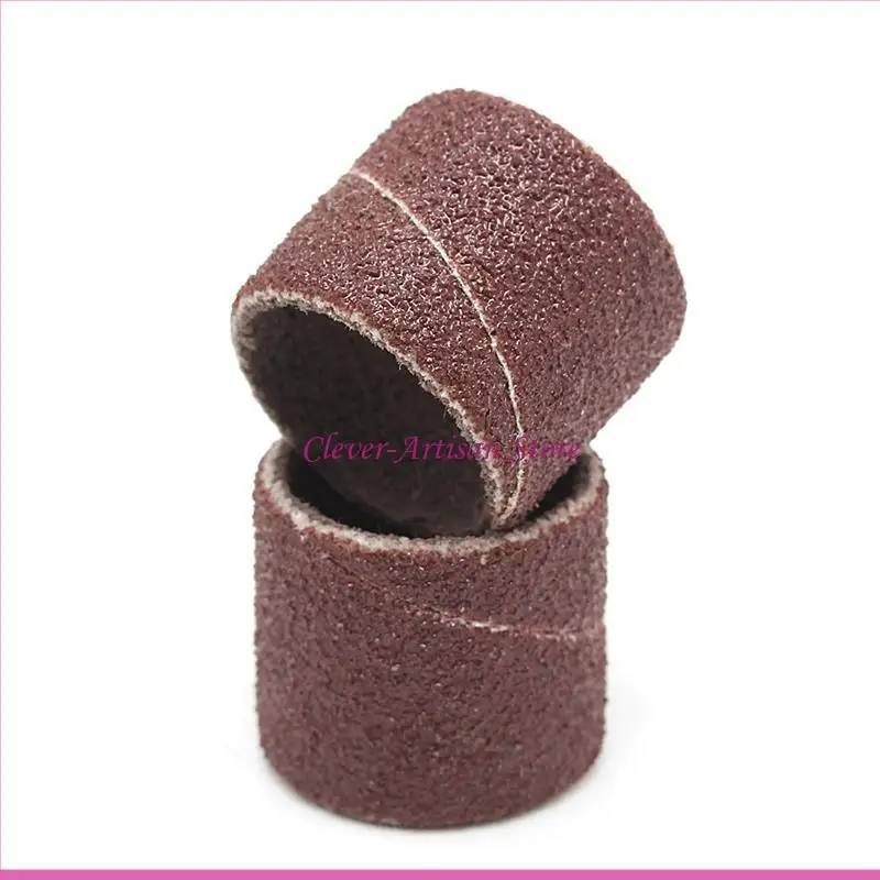 E06B 10 PCS 12.5 mm Guño 80# bandas lijado +3.17 mm Mandrel Herramienta rotativa Taladro clavos