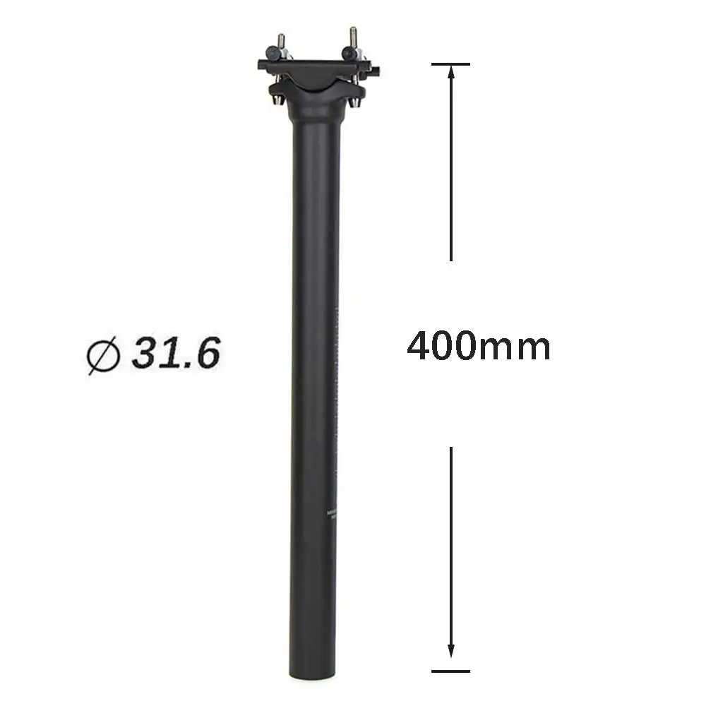 ELITA ONE Carbon-Fahrradsattelstütze, leichte 135 g Titanschrauben, kompatibel mit 25,4/27,2/30,9/31,6 mm Fahrrädern, MTB, Rennrad