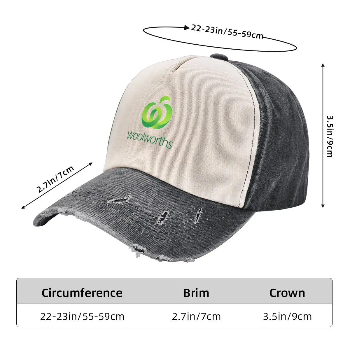 Woolworths Supermarkets Baseball Cap Anime Luxury Brand hiking hat Boy Child Women's