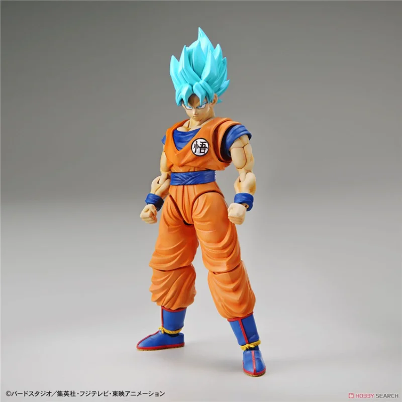 Figura modelo de juguete de sangre caliente Figura-rise Dragon Ball, Super Saiyan, Diosa Pelo Azul Rey Mono