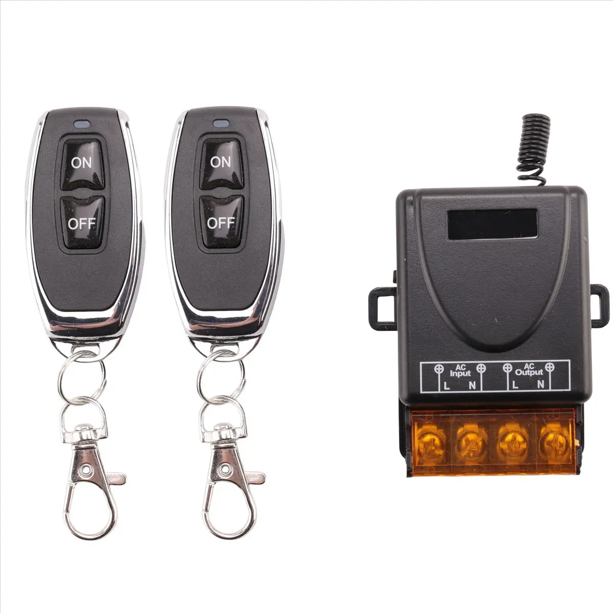DTC5 433MHz 220V Water Pump Remote Control Switch 1Ch 30A Receiver Module ON/OFF Wireless Transmitter for Light LED Fan