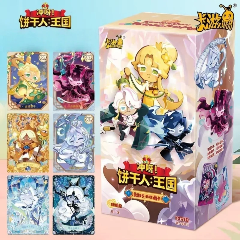 Kayou Genuine Cookie Run: Kingdom Cards Braveheart Chapter Crispy Pack Escape The Oven Adventure Anime Collection Cards Gift Toy