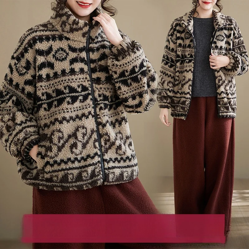 

Осень-зима, новая винтажная женская свободная верхняя одежда больших размеров на молнии, длинная одинарная верхняя одежда све, женское свободное пальто