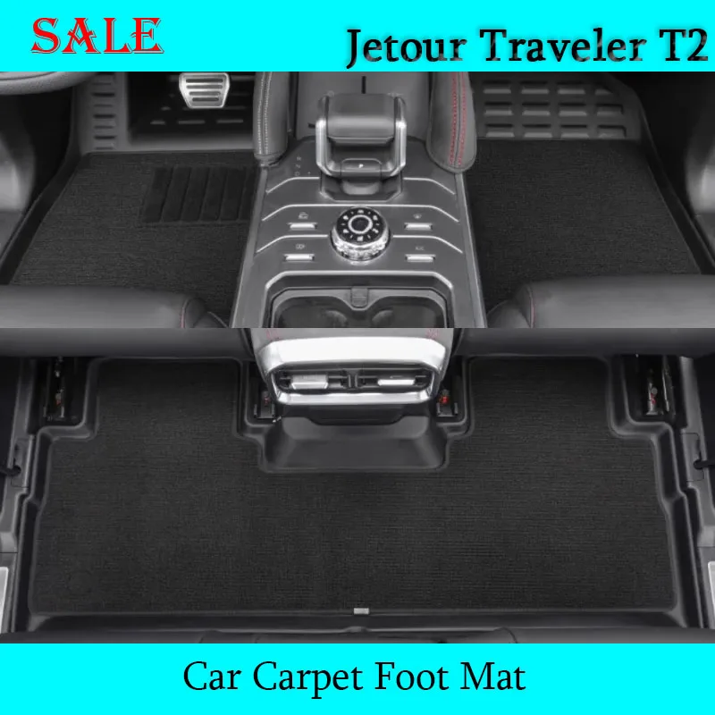 

Подходит для JETOUR Traveler T2 2023-2024, автомобильные экологически чистые коврики из ТПЭ, индивидуальный ковер, напольные коврики, коврик для ног в салоне автомобиля