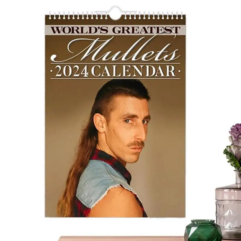 

2024 Calendar for Wall Monthly Calendar Planner Jan 2024-Dec 2024 World's Greatest Mullets 2024 Calendar Monthly Calendar