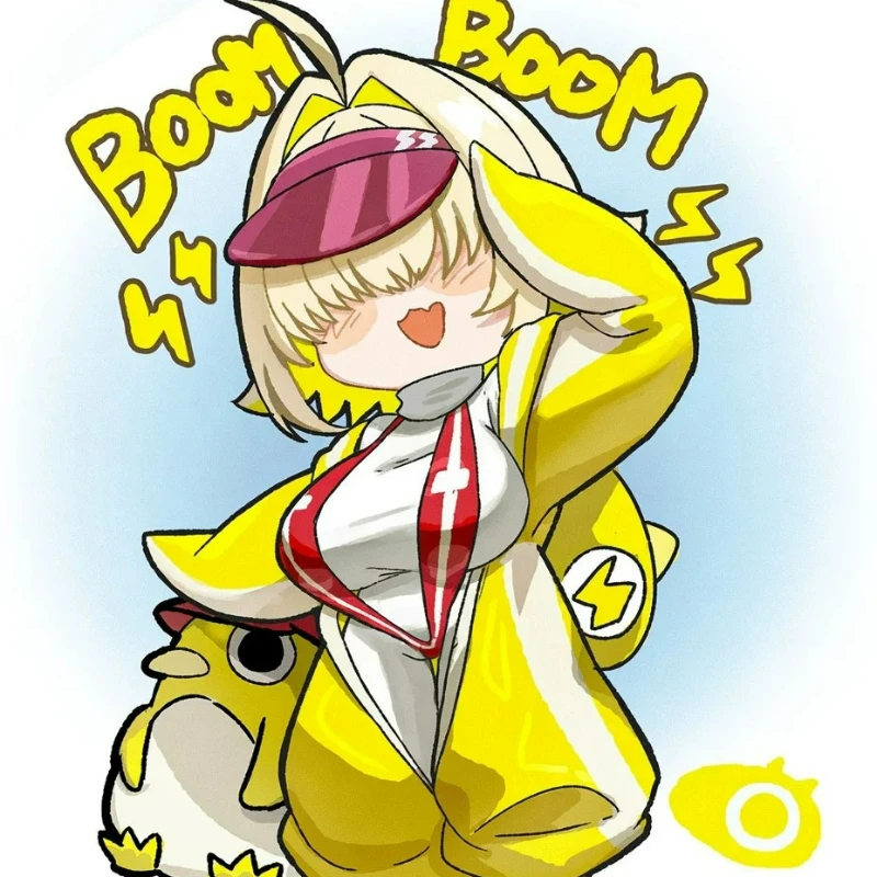 Elegg Cosplay Costume Game GODDESS OF VICTORY: NIKKE Girl Rabbit Yellow Summer Swimsuit Transparent Bunny Halloween Costume view 2