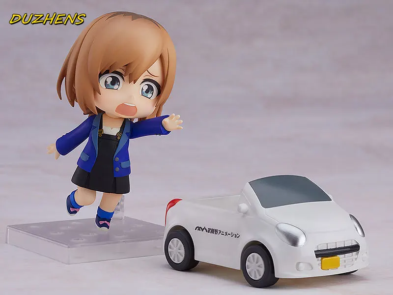 100% Original: anime Shirobako Aoi Miyamori Q version figma PVC Action Figure Anime Abbildung Modell Spielzeug Abbildung Sammlung Puppe Geschenk