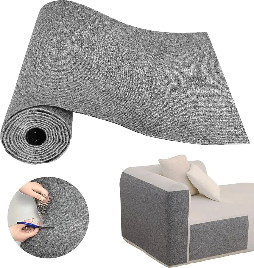 

Cat Scratch Couch Furniture Protector, Adhesive Cat Scratch Pad Deterrent for Furniture, DIY Climbing Cat Scratcher Couch Protec