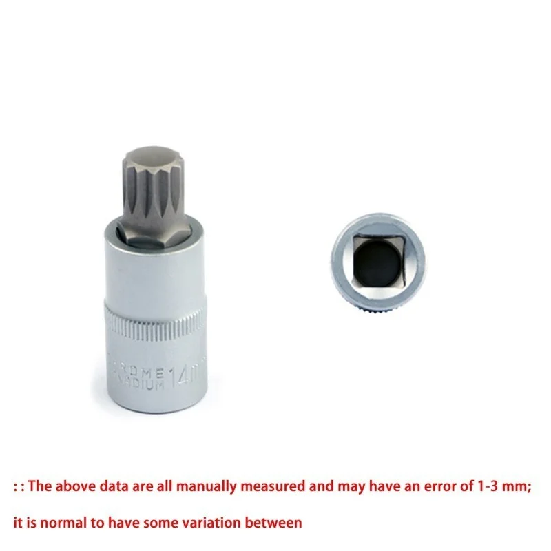 Imagem -03 - Xzn 12 Ponto mm Triplo Quadrado Spline Bit Soquete Conjunto M4-m16 para Torque Chave de Soquete Catraca Peças
