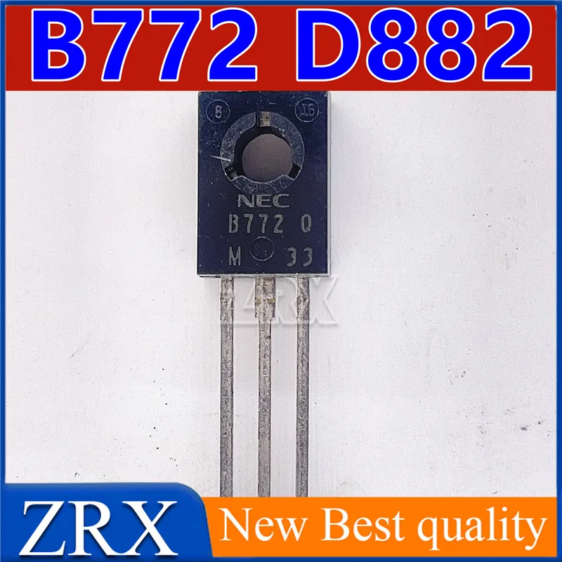10Pcs/Lot New Original B772 D882 A Pair Of 0.5 Yuan Integrated circuit Triode In Stock In Stock