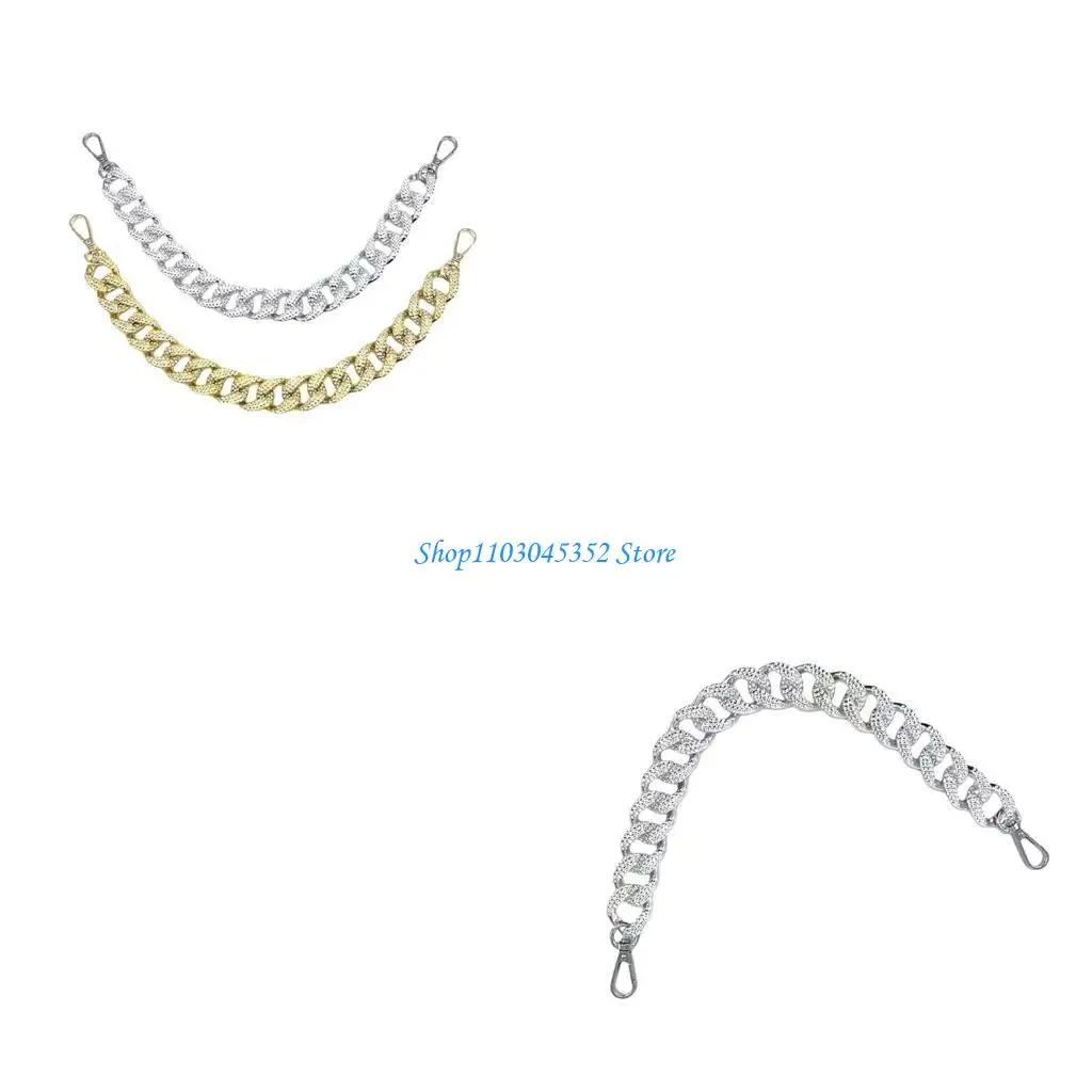 

Braided Plastic Chain Handbag Strap Handle with Buckles for Crafting DIY Clutch Purse Accessories Bags Making Supplies