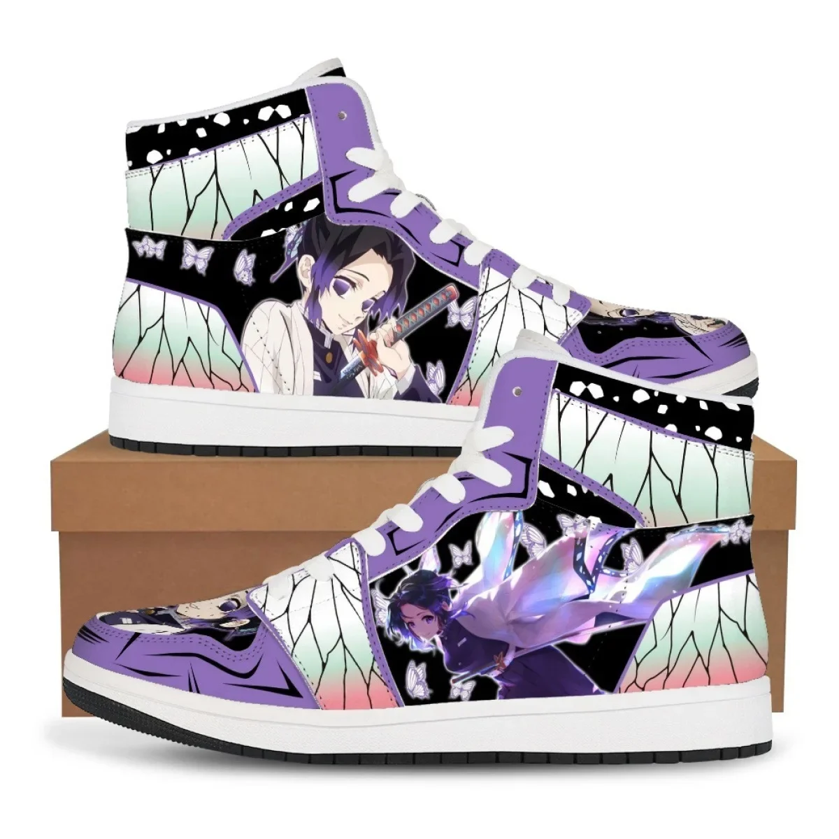 New Anime shoe Kamado Tanjirou Nezuko Zenitsu Demon  costumes Customized low top and high top sneakers Gift for boys girl trend