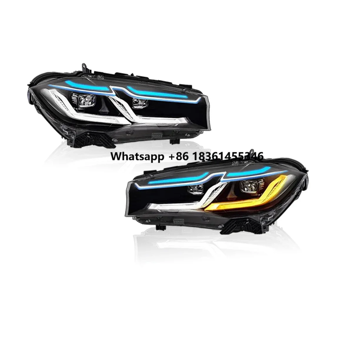 

Светодиодные фары для BMW X5 F15 2014-2018, автомобильные фары с ДХО, проекционные линзы, автомобильные аксессуары