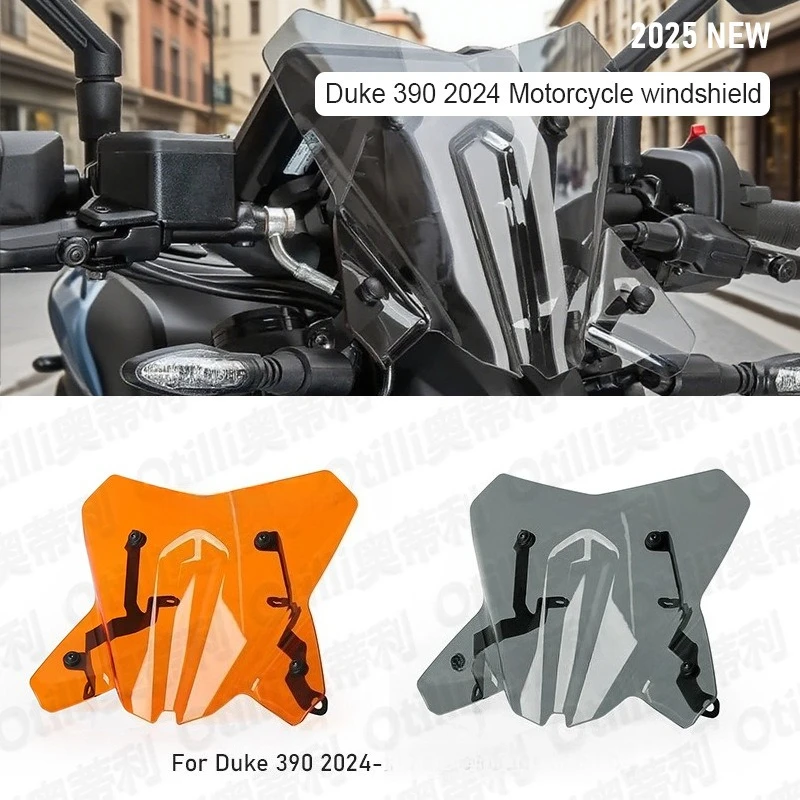 

Для 390 Duke 390 Duke DUKE 390 125 Duke 2024-2025 Защита переднего лобового стекла мотоцикла Спортивная направляющая Обтекатель ветрового стекла